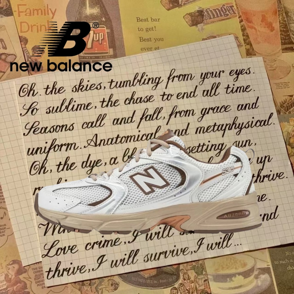 （ของแท้ 100 %）💞 New Balance 530 MR530NI สีน้ำตาล