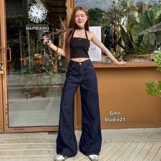 ᴍᴏɴᴀ ᴊᴇᴀɴꜱ✨กางเกงยีนส์ขากระบอกใหญ่ สีฟอก ผ้านุ่ม Baggy jeans กางเกงยีนส์ผู้หญิง