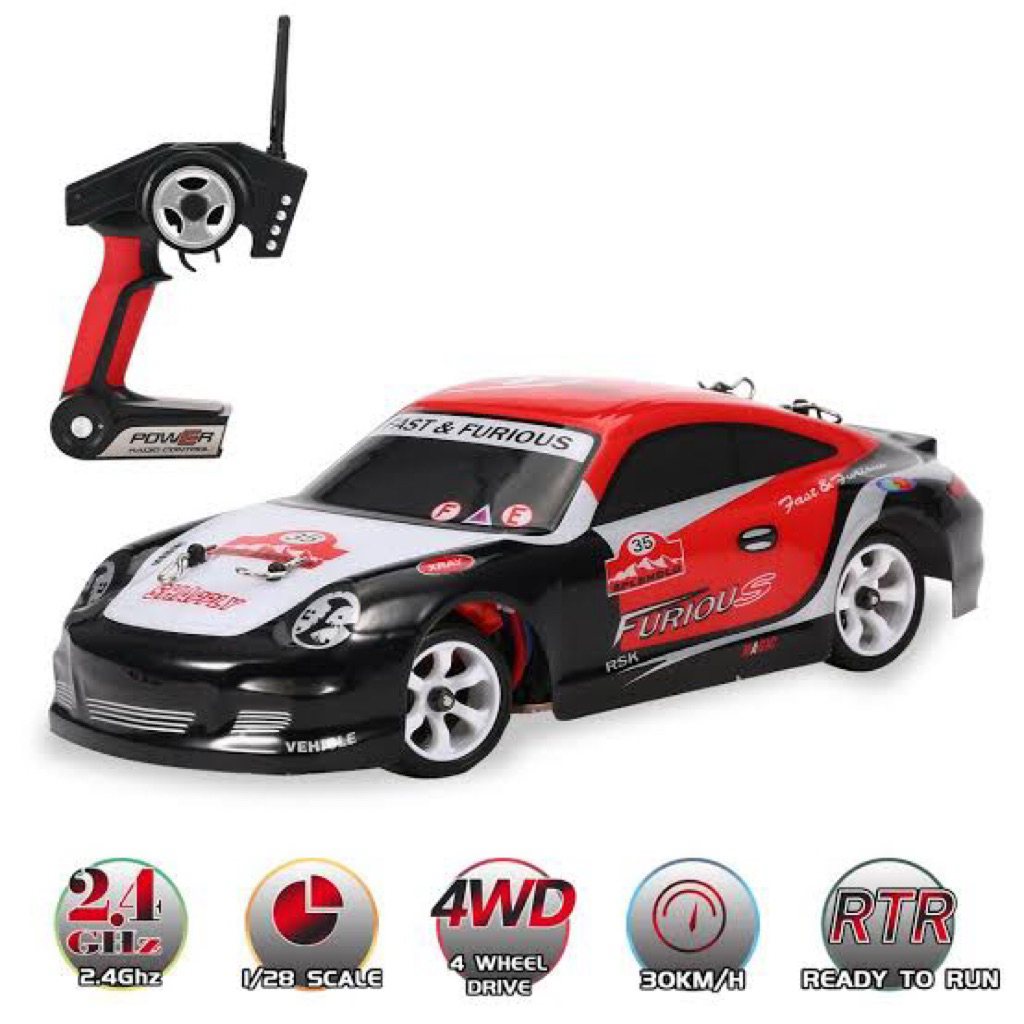 wl k969 รถดริฟขับ 4 สเกล 1/28 งานมือสอง