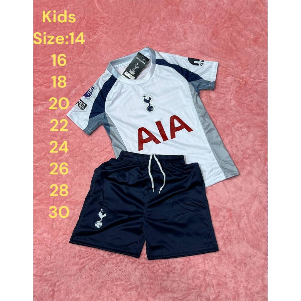 ชุดกีฬาเด็ก Spur-KIDS คอกลม แขนสั้น มาใหม่2025/26  ซื้อครั้งเดียวได้ทั้งชุด เสื้อ + กางเกง