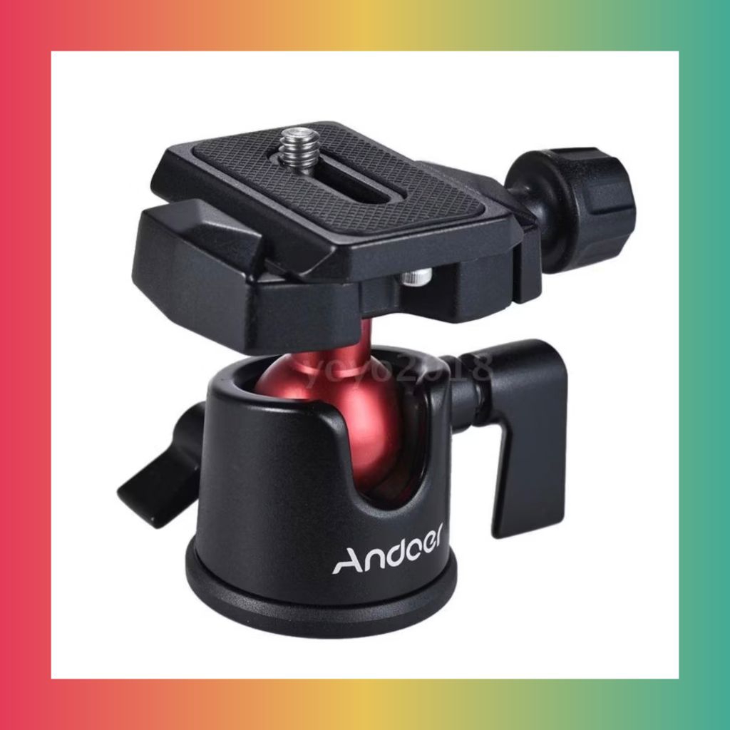 Ball Head หัวบอล Andoer  ดำ-แดง 5 kg พร้อมส่งจากไทยครับ