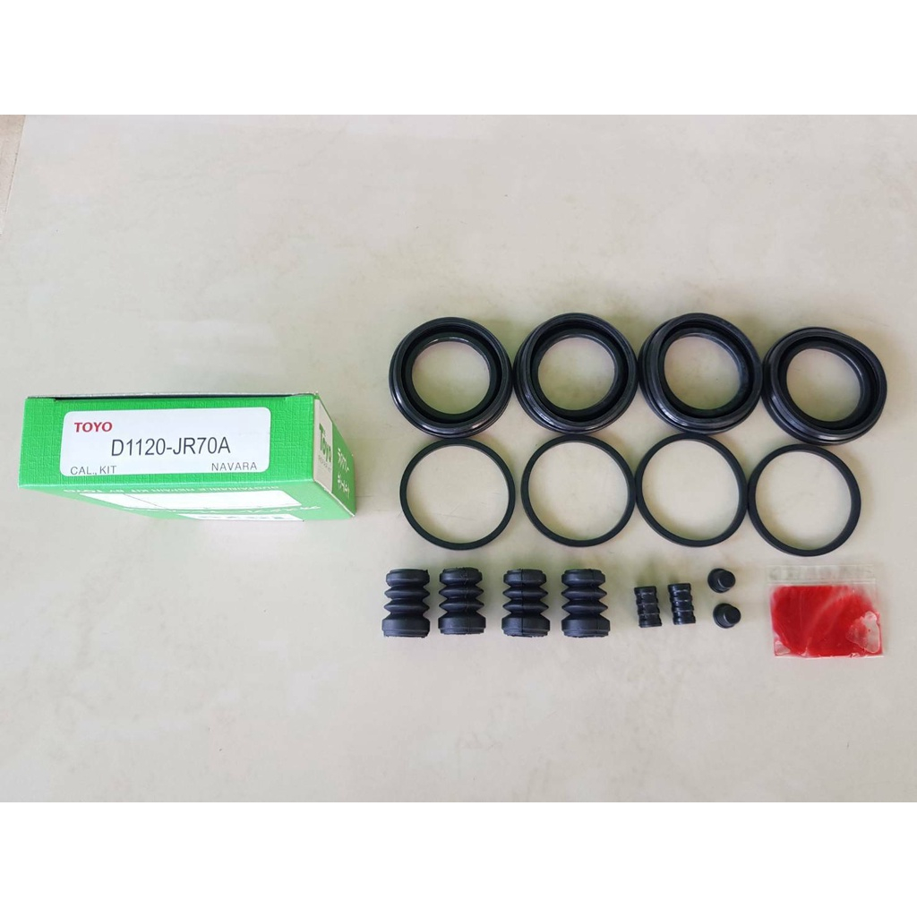 ชุดซ่อมยางดิสเบรคหน้า NISSAN NAVARA,YD25,D40 ยี่ห้อ TOYO JAPAN ชุดละ380บาท