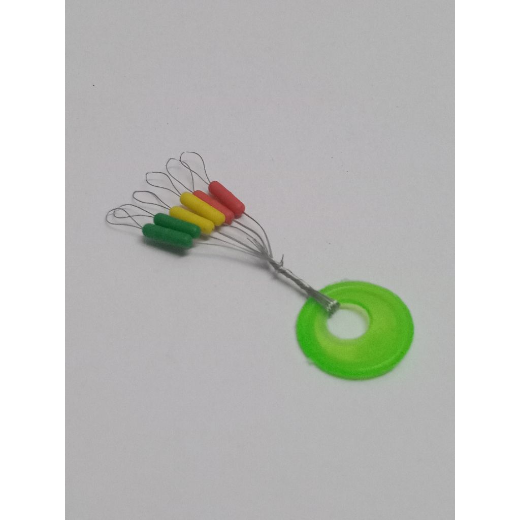 line stopper  ที่ล็อคทุ่นตกปลา ที่ล็อคสาย แบบคละสี