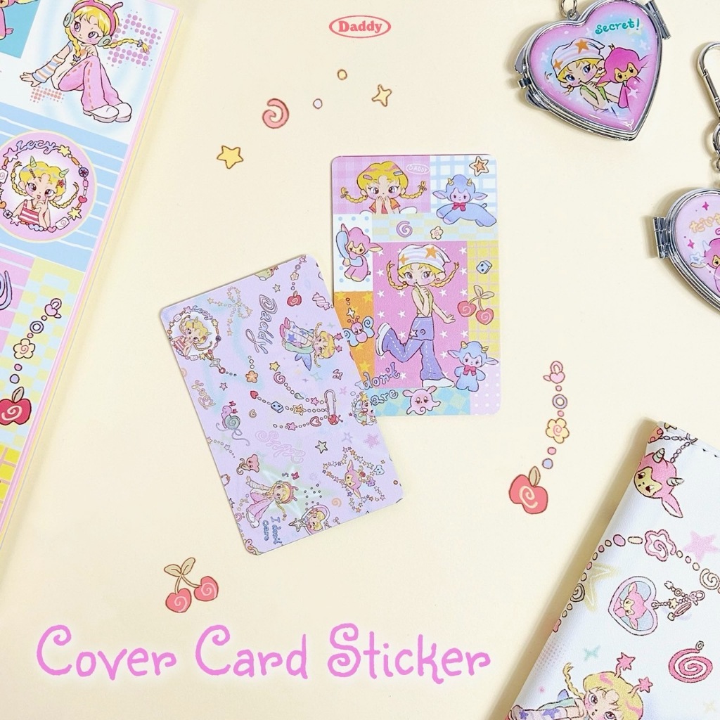 DADDY | Glitter Glue Sticker A5 สติ๊กเกอร์สุดน่ารัก ลายใหม่ล่าสุด