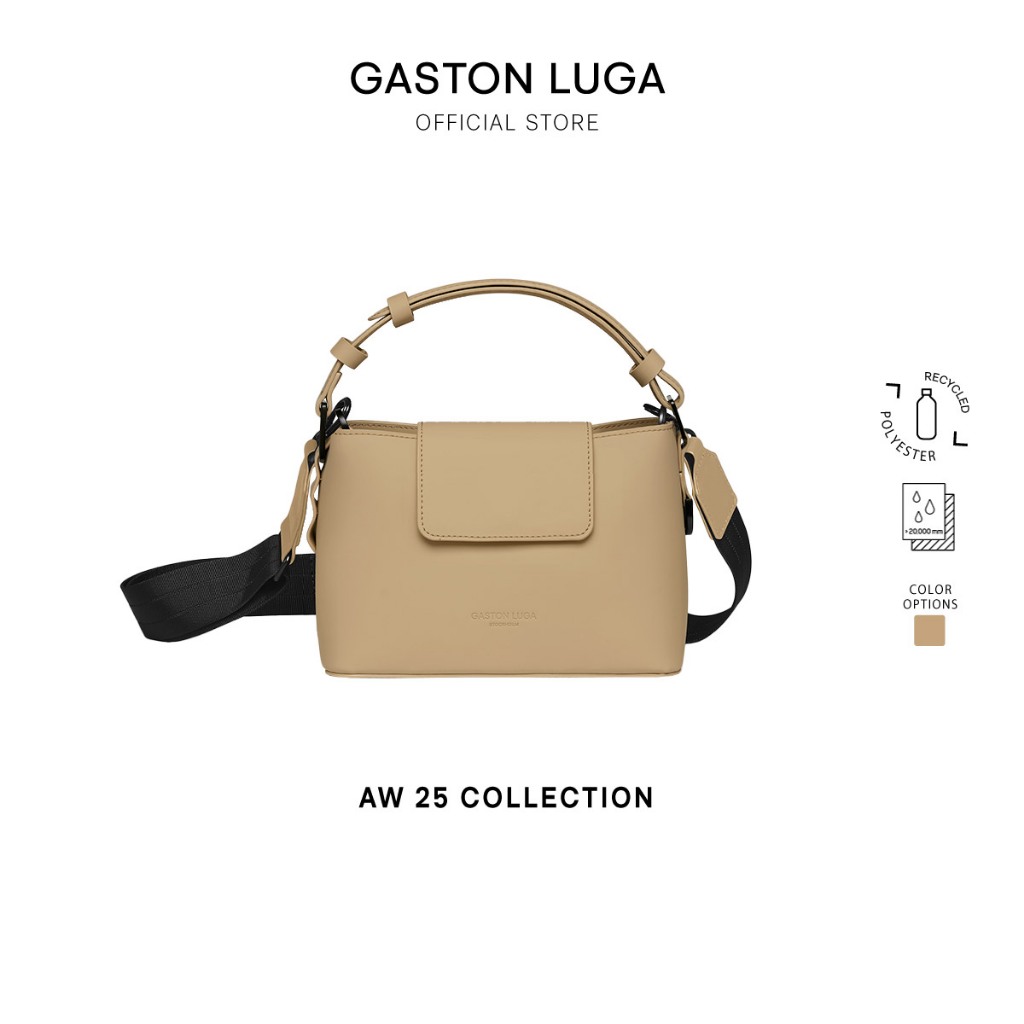 Gaston Luga รุ่น Splashini สี Latte  กระเป๋าถือสตรีและสะพายข้าง