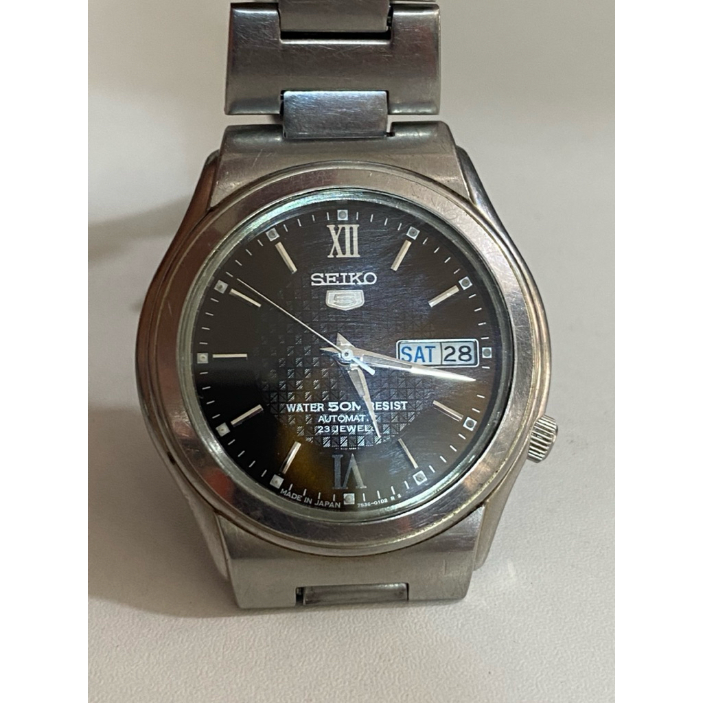 SEIKO 5 Automatic 7s-36-00W0 มือสองสวย
