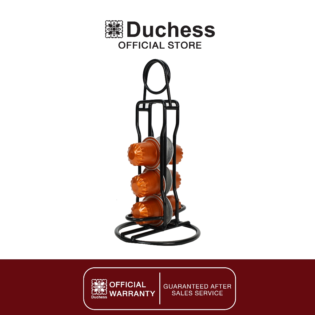 Duchess แท่นวางกาแฟแคปซูล Nespresso สีดำ วางได้สูงสุด 6 แคปซูล รุ่น C075