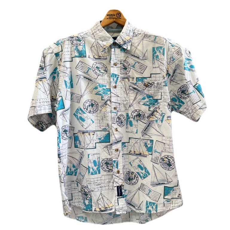 เสื้อฮาวาย อก47/ห19/ย29 Sales!! สีเฟด แบรนด์ Catalina 100%Cotton มือสอง (V50)