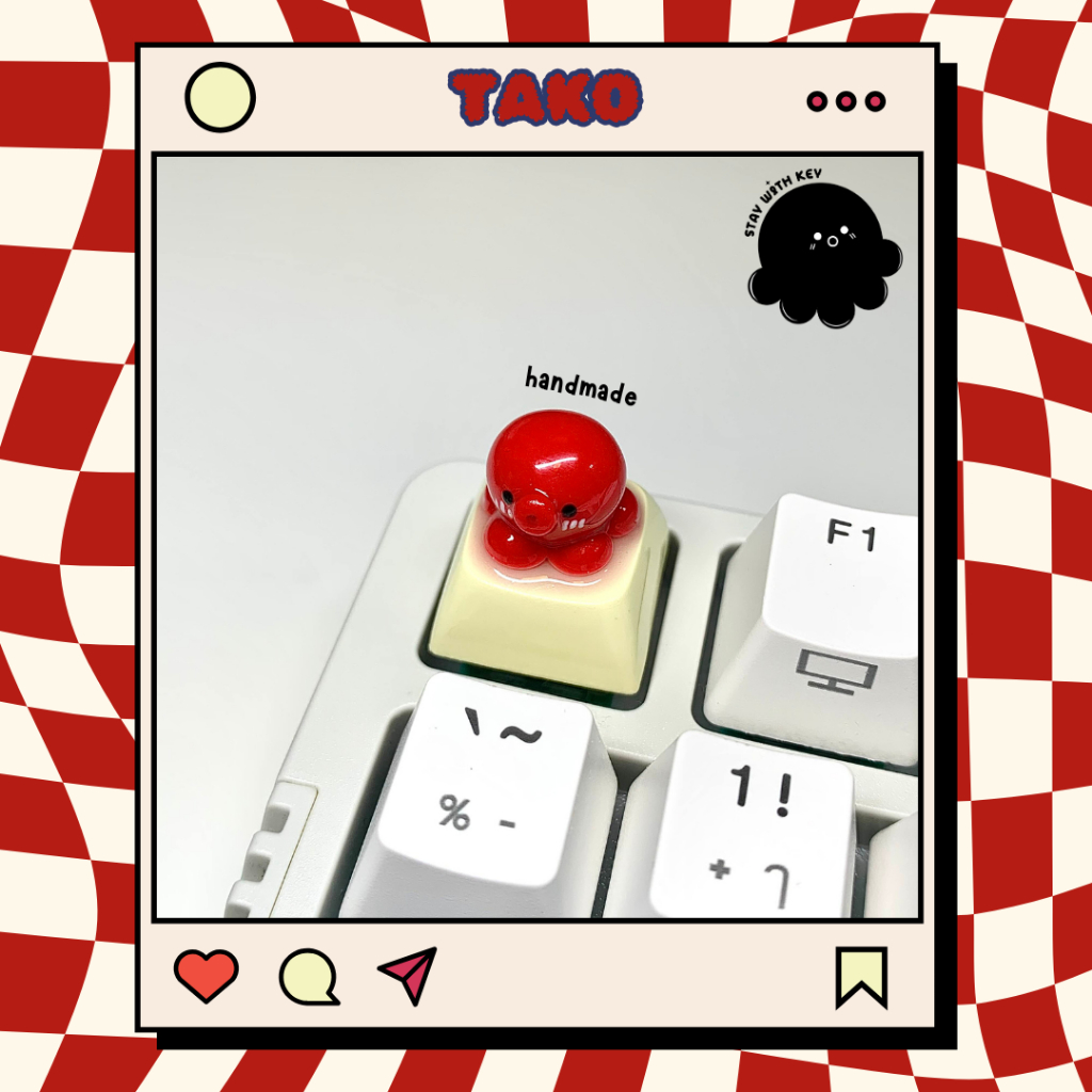 Tako Keycap คีย์แคปแฮนด์เมด