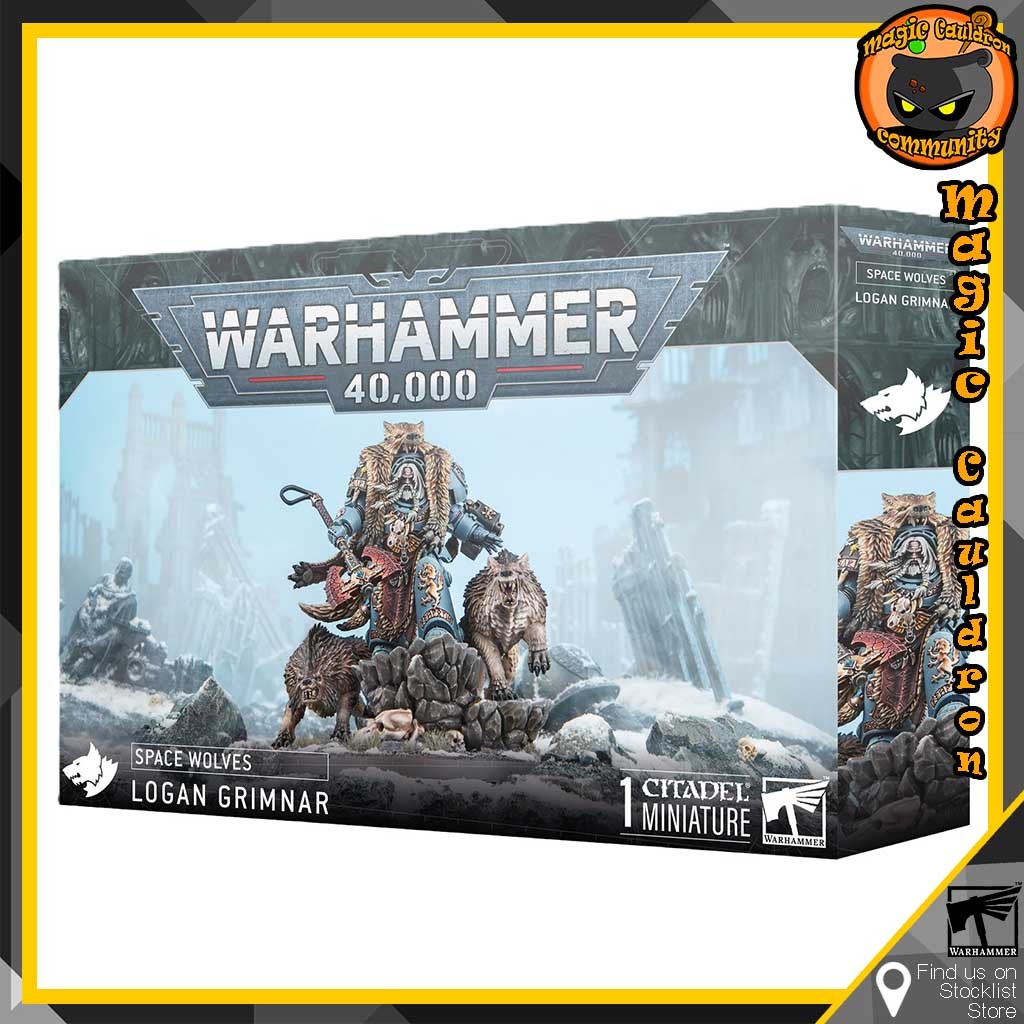 พร้อมส่ง Warhammer 40K Space Wolves Logan Grimnar (New)