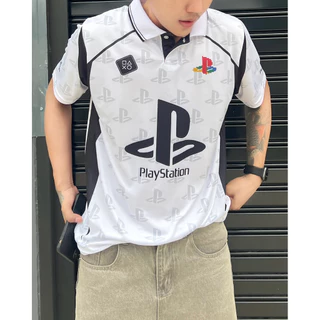 (PPS)เสื้อคอปก เสื้อพิมพ์ลาย สตรีทแฟชั่น
