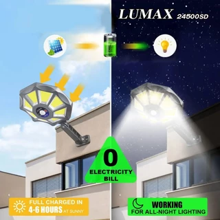 โคมไฟโซลาร์เซลล์ LUMAX 24500sd ซื้อ1แถม1 หลอด ไฟพกพา ไฟฉุกเฉิน ไฟหลอดตุ้มหลอด ไฟให้แสงสว่าง Solar Light โคมไฟ