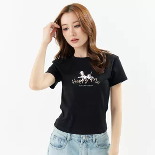 MEET ME - Top 0026 | ลาย HAPPY ME DOG เสื้อครอป
