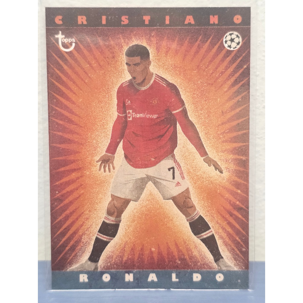 การ์ดฟุตบอล Cristiano Ronaldo ของแท้100% ภาพถ่ายจากสินค้าจริง