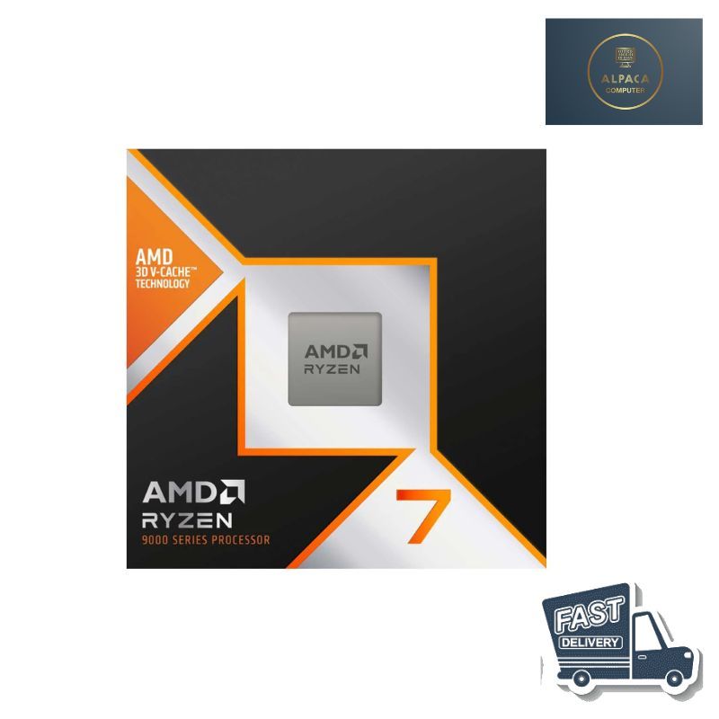 CPU AMD Ryzen™ 7 9800X3D (AMD SOCKET AM5) สินค้าพร้อมส่ง