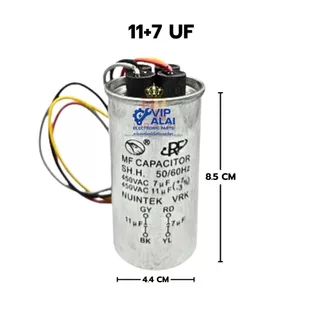 คาปาซิเตอร์เครื่องซักผ้า capacitor อะไหล่เครื่องซักผ้า 2ค่า450Vตัวเหล็กแคปรันใช้กับมอเตอร์ซักและปั่น