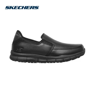 Skechers สเก็ตเชอร์ส รองเท้าทำงานผู้หญิง Women Work Nampa Slip Resistant Work Shoes - 77236-BLK Memory Foam