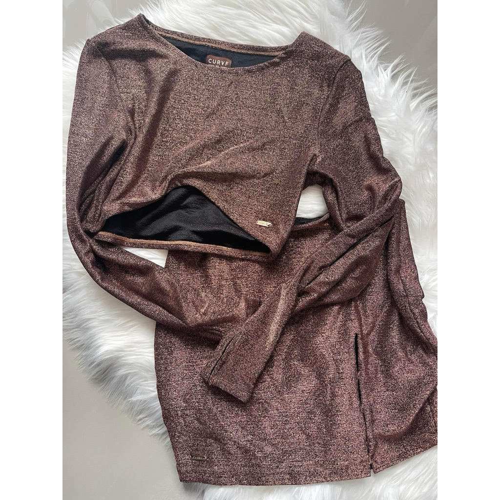 curvf.bkk jessica set สี copper (สีน้ำตาล) sz ML