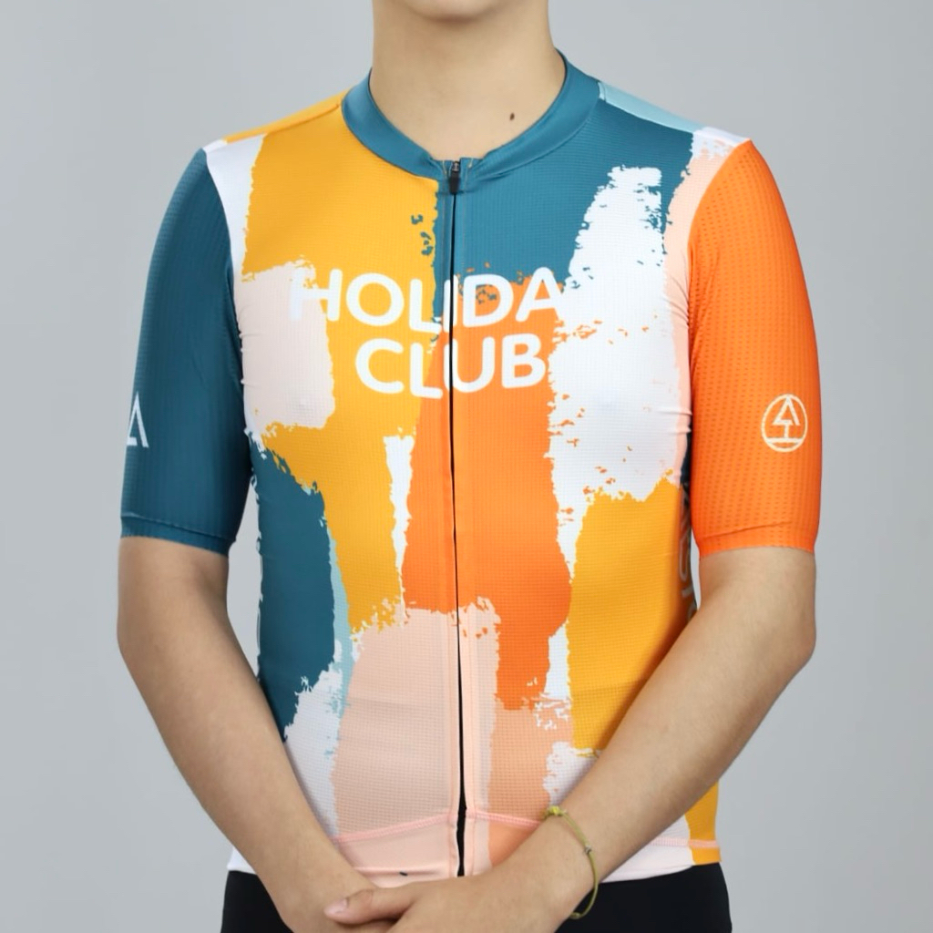 เสื้อจักรยาน Tarstone Holiday Club Cycling Jersey  สี green red C4
