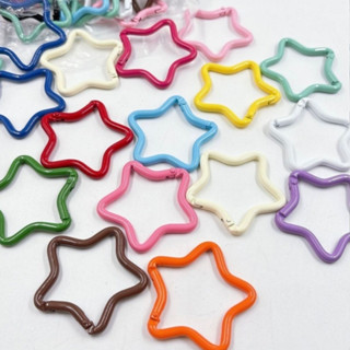 พร้อมส่ง!!! ตะขอดาวสีพาสเทล ตะขอหัวใจสีพาสเทล ตะขอกระดูกสีพา…