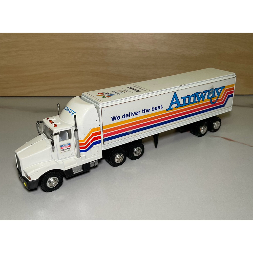(ของแท้ : พร้อมส่ง) รถเหล็กแอมเวย์ Amway Tractor Trailer - Diecast Made in Japan