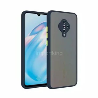 เคสขอบสีหลังด้าน สำหรับ Vivo S1Pro S1 เคสกันกระแทก ตรงรุ่น หลังด้าน เคสผิวด้าน