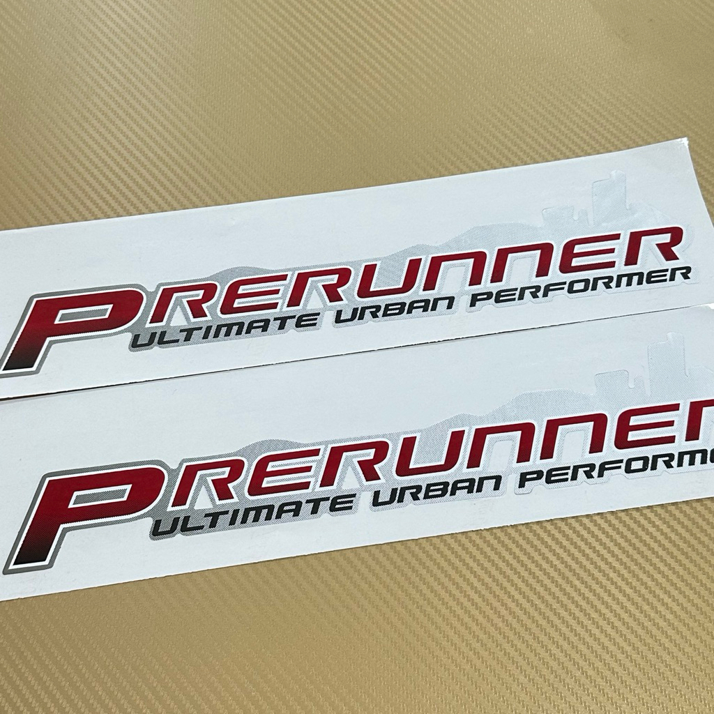 สติ๊กเกอร์ PRERUNNER ติดข้างท้ายกระบะ TOYOTA VIGO SMART รุ่น2 ปี2008 ราคาต่อชุด