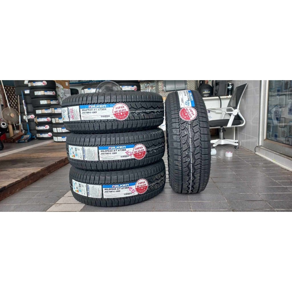 falken 255/70r15 wildpeak at3wa ยางใหม่ปี2024 (รวมยาง4เส้น)แถมจุ้มฟรี4ตัว