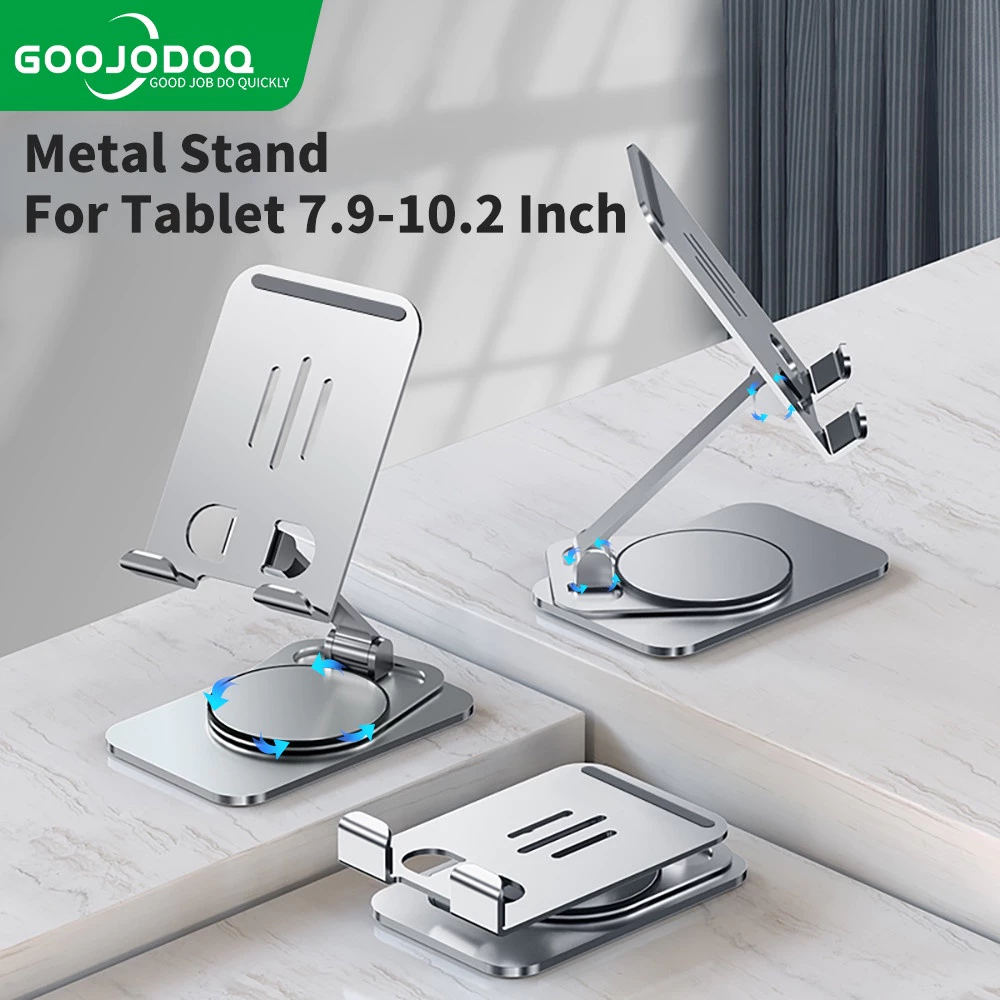 GOOJODOQ ขาตั้งไอแพด ขาตั้งแท็บเล็ต โลหะ บางพิเศษ อุปกรณ์เสริม สําหรับ Phone Holder ที่วางโทรศัพท์