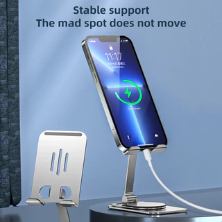 GOOJODOQ ขาตั้งไอแพด ขาตั้งแท็บเล็ต โลหะ บางพิเศษ อุปกรณ์เสริม สําหรับ Phone Holder ที่วางโทรศัพท์