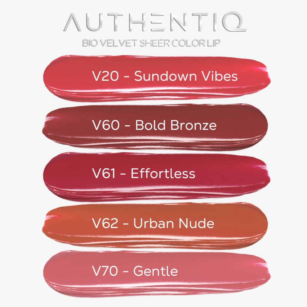 Lip BSC AUTHENTIQ BIO VELVET SHEER ลิปสติก เนื้อเชียร์ สัมผัสเนียนนุ่มแบบกำมะหยี่ มอบความแวววาวให้เรียวปากสวย Lips ราคา ถูกที่สุด ดีลบีเคเค แกลเลอรีภาพที่ 3