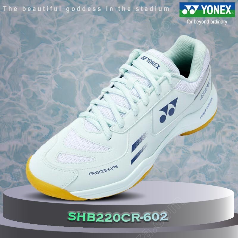 【 ของแท้ 💯% 】รองเท้าแบดมินตันโยเน็กซ์ SHB220CR White Mint/Green  (SHB220CR-602)