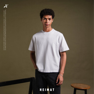 HEIMAT ESSENTIALS 1.0 TEE - DIRTY WHITE - เสื้อยืดคอกลมทรง b…