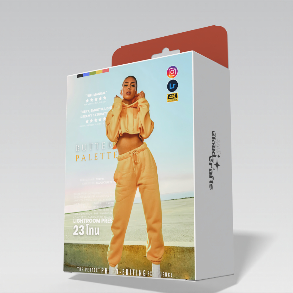 Buttery Palette | 23โทน | ฟิลเตอร์แต่งภาพพรีเมี่ยม | Lightroom | Pro-Grade Edits | Crafted By CloudC