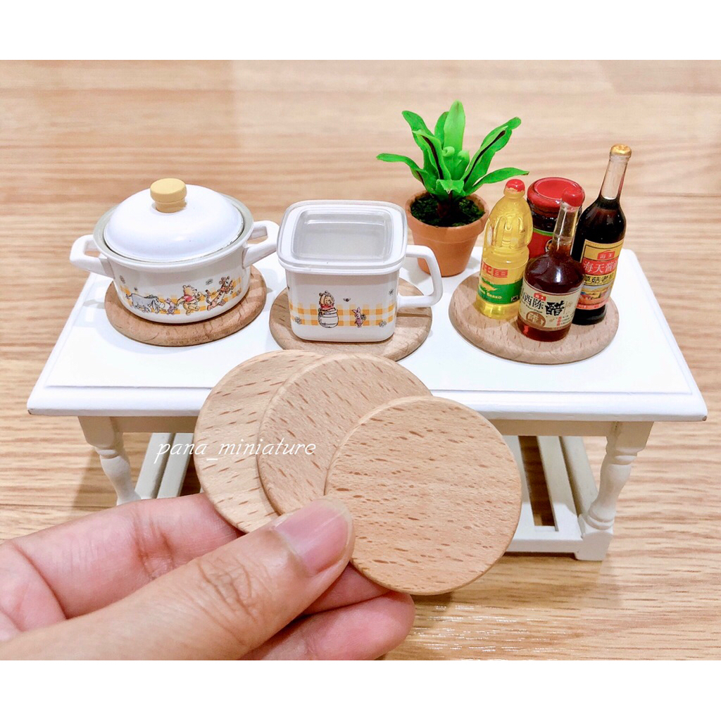 ถาดไม้จิ๋ว ขนาด 3.6 cm. ราคา/ชิ้น