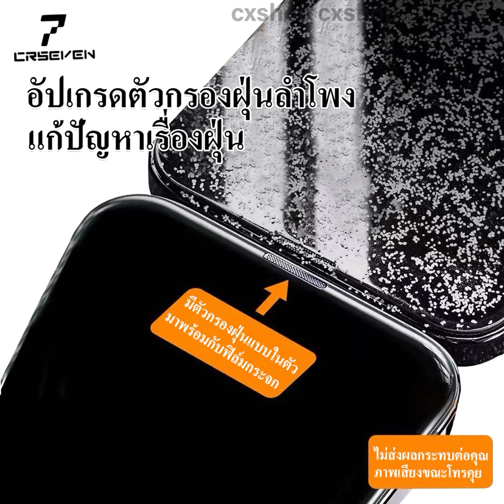 cxshop (028/029) ฟิล์มกระจกเต็มจอ แบบมีบล็อกติดง่าย กันฝุ่น กันรอยนิ้วมือ สำหรับ iPhone 16/15/14PRO/16PRO/16PROMAX thumbnail 5