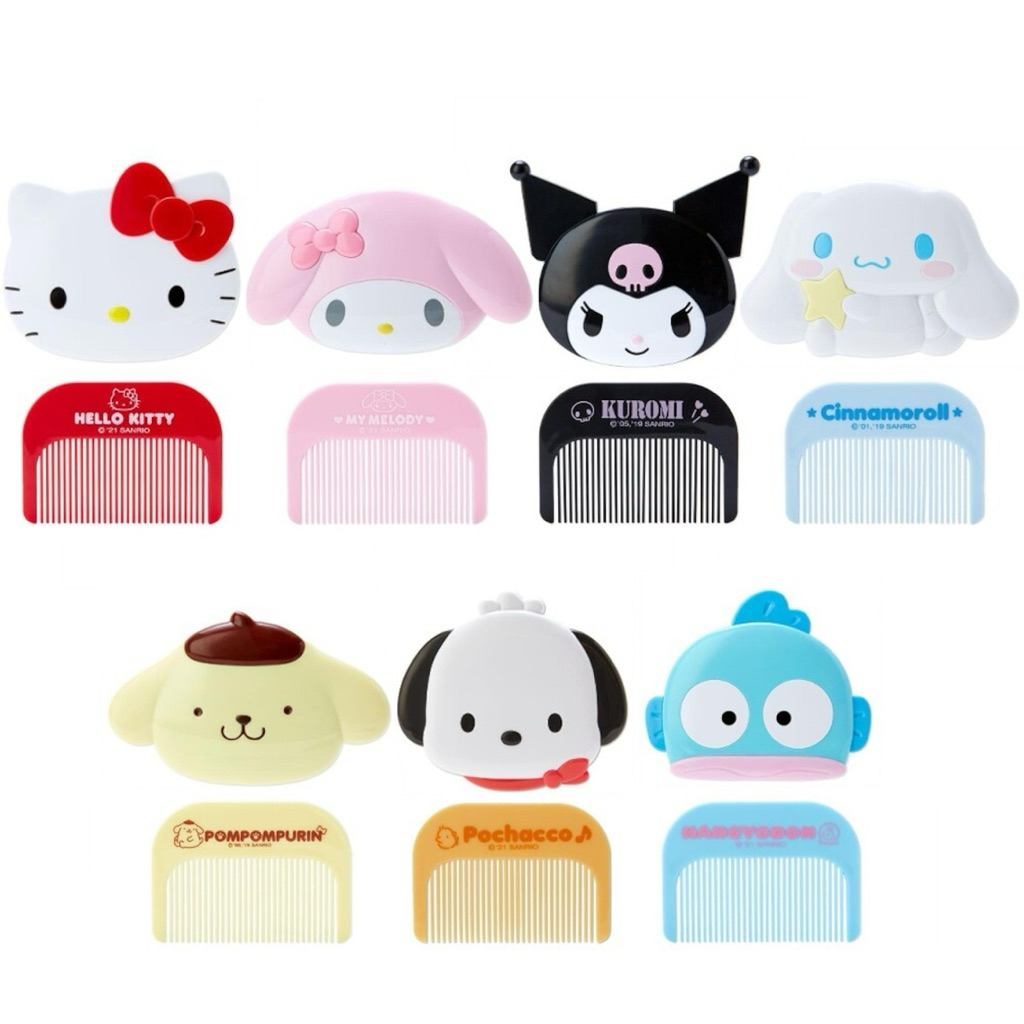 พร้อมส่ง !!! 🇯🇵 Sanrio mirror and comb (กระจกพร้อมหวี)