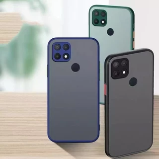 เคสขอบสีหลังด้าน สำหรับ Oppo A15 A15S A16 A76 A96 A95 A93 A94 A54 A74 A57 A77 A57 4G A77S A92 F11Pro A91เคสกันกระแทก