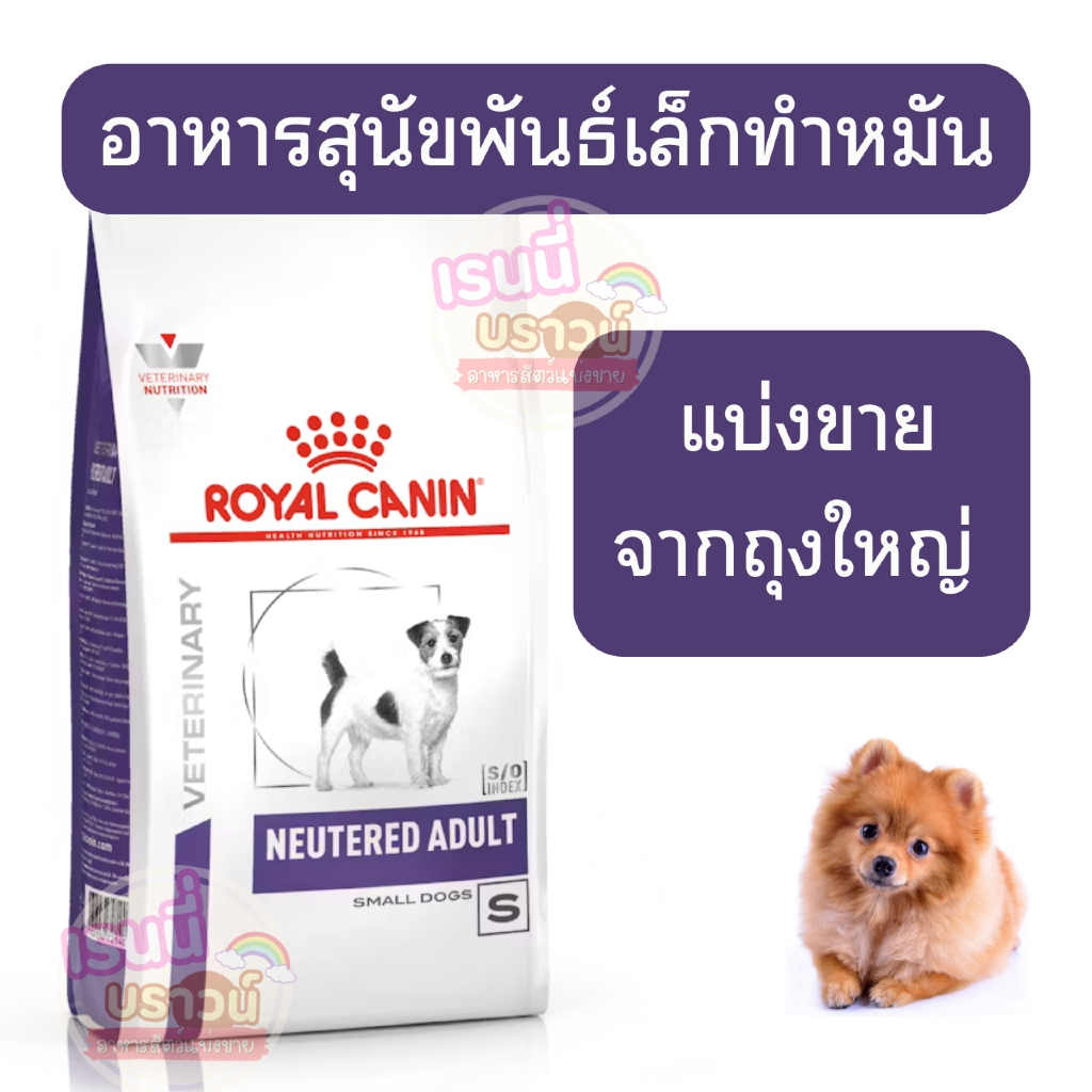 ⚡️[ส่งด่วนมาก⚡️[หมาเล็กทำหมัน](แบ่งขาย) อาหารสุนัขโตพันธุ์เล็ก ทำหมันชนิดเม็ด(Royal Canin neutered adult small dog)