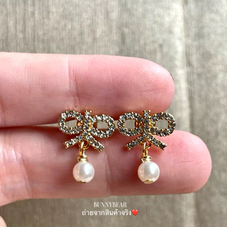 ต่างหู D|0r L€ NO€UD DE ด้านหลังปั้มชื่อแบรนด์ งานHiend