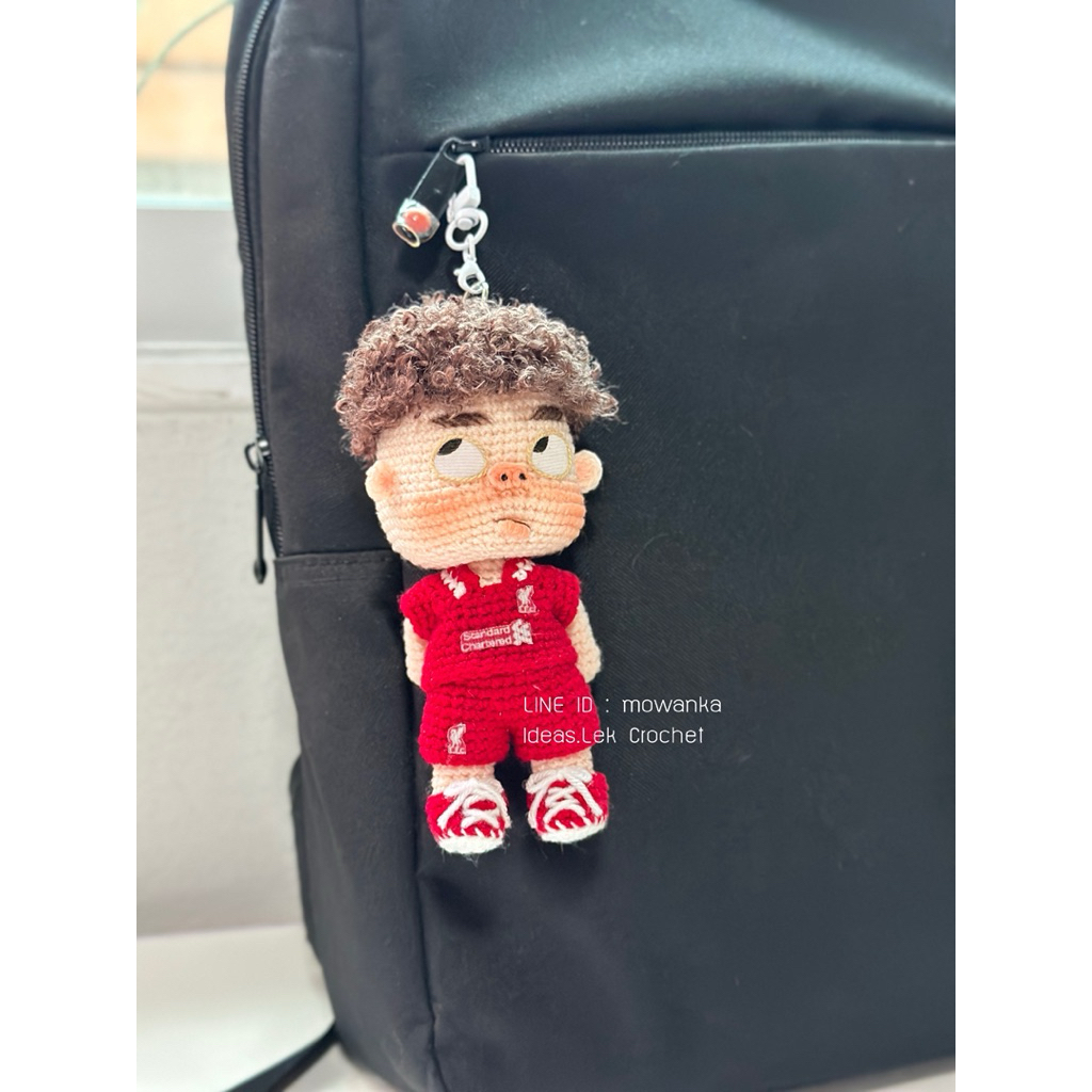 ตุ๊กตาถักไหมพรม ตุ๊กตาพวงกุญแจ โครเชต์แฮนด์เมด - รูปที่ 4