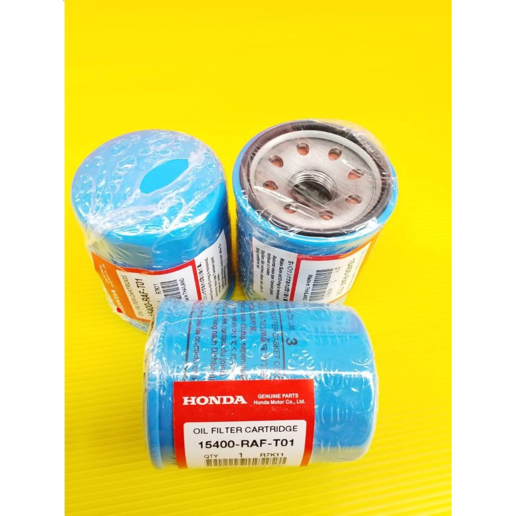 กรองถูกและดี HONDA กรองน้ำมันเครื่อง ฮอนด้า ทุกรุ่น กรองเครื่อง รหัสแท้ 15400-RAF-T01 - รูปที่ 2