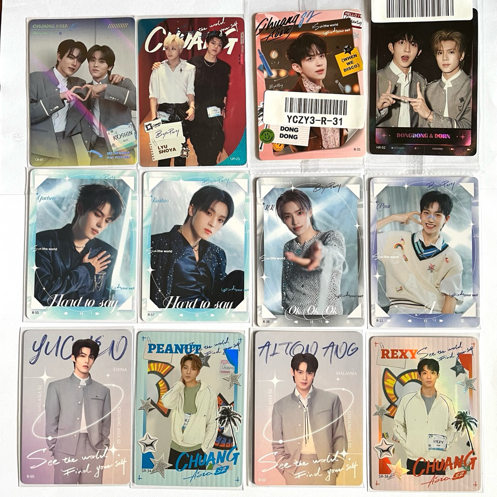 (พร้อมส่ง) การ์ด Chuang asia S2 2025 v.1-3 (มีมากกว่าในรูปค่ะ)