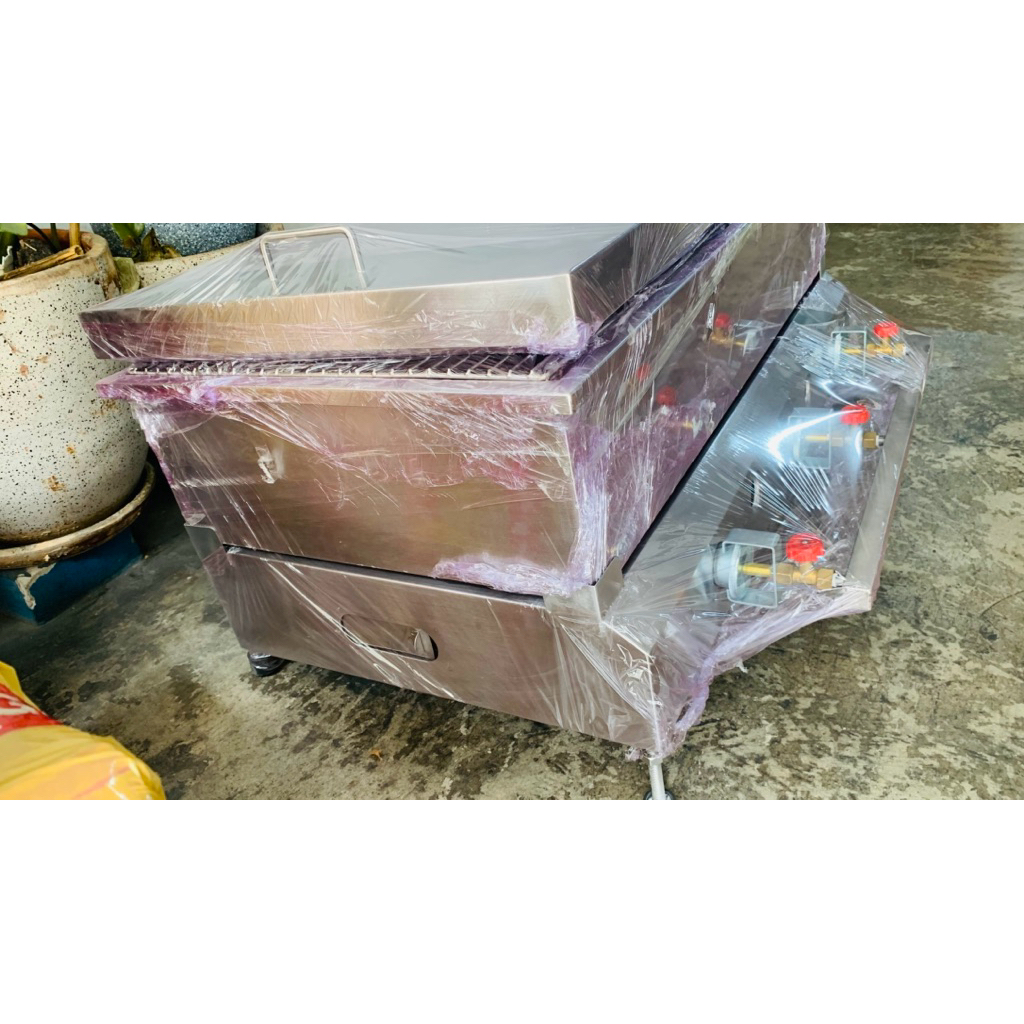 เตานึ่งขนมปังอบไอน้ำ ระบบใช้แก๊สสามารถแยกปรับแก๊สได้ 3 ท่อ ขนาด 50X100 cm ตัวเตาเป็นแตนเลสทั้งตัว รับประกันสินค้า 1 ปี - รูปที่ 7