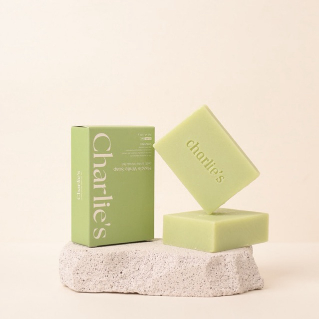 Charlie's Miracle White Soap 100g. สบู่ผิวขาวแบบเร่งด่วน ขาวขึ้นอย่างเห็นได้ชัดตั้งแต่ก้อนแรกที่ใช้