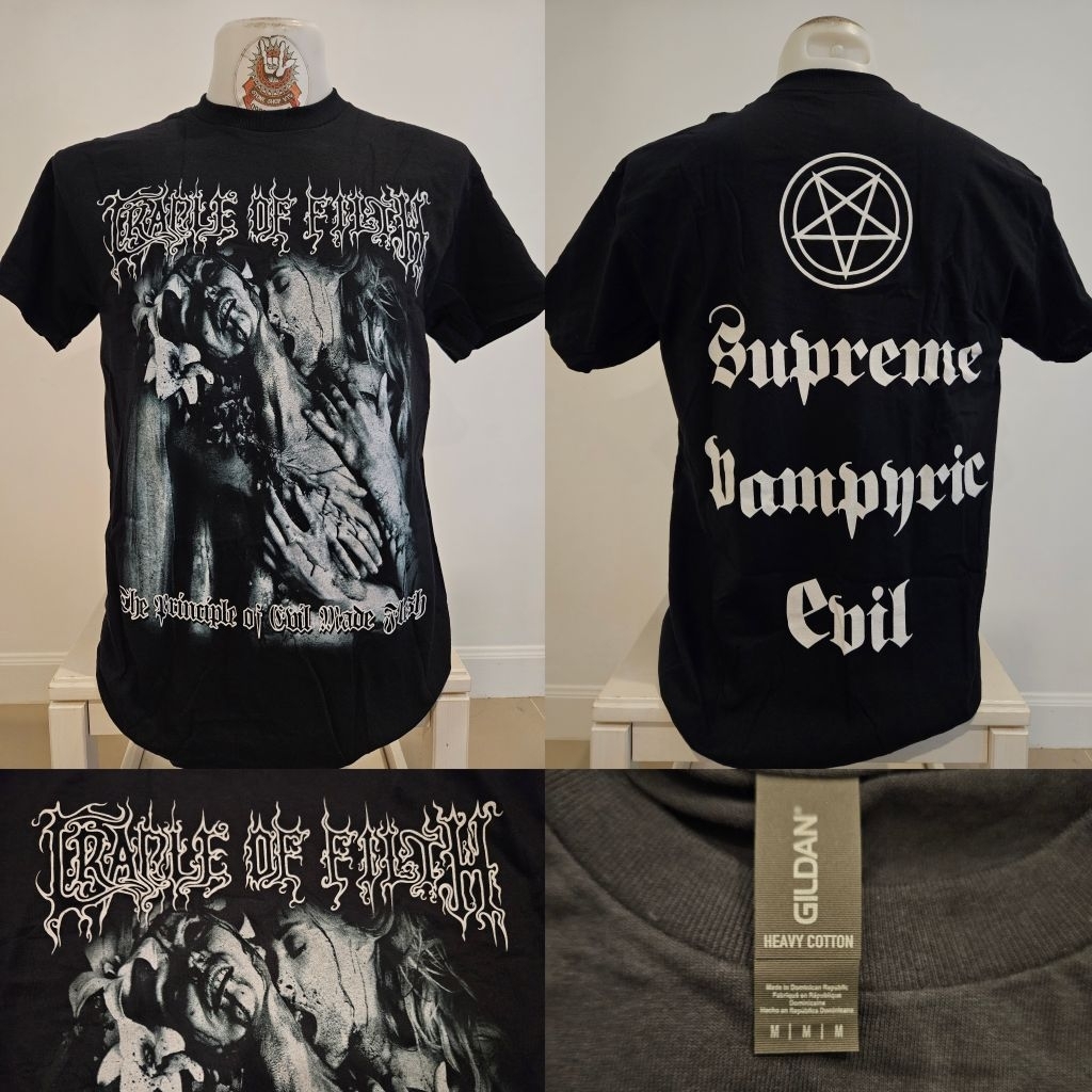 เสื้อวง Cradle of filth (เคเดิล) เสื้อวงงานลิขสิทธิ์แท้ นำเข้า 100% ป้ายGildan UK สินค้ามือ1