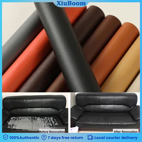 สติ๊กเกอร์หนัง PU สำหรับซ่อมแซมโซฟา ขนาด 50X137 ซม.แผ่นซ่อมผ้าเทียมด้วยตนเองทนทาน ที่นั่ง, หรือเตียง