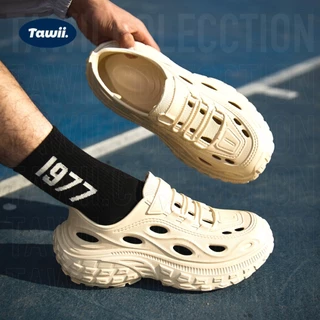 Tawii. รองเท้าแตะ ผู้ชายและผู้หญิง รองเท้ายาง กันลื่น กันน้ำ เบา ไซซ์ 35-45 สีดำ ฮิตสุด รองเท้า