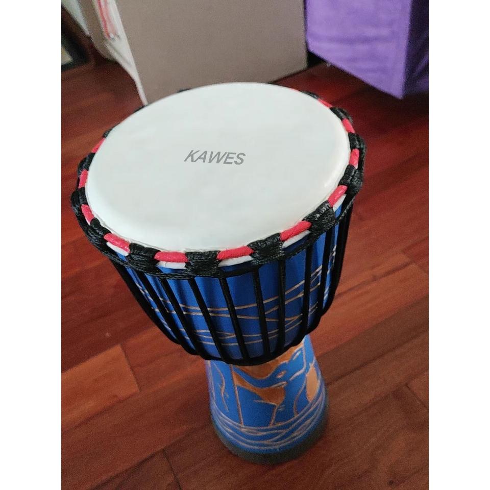 Kawes African Style Djembe Drum กลองเจมเบ้ลายชนเผ่าแอฟริกัน