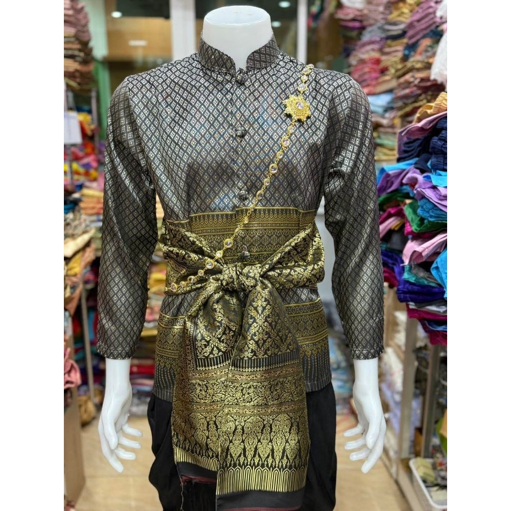 ชุดไทยชาย ชุดไทยหล่อๆ ชุดไทยผู้ไหญ่ ชุดไทยออกงาน สวยพรีเมี่ยม พร้อมส่ง ราคา ถูกที่สุด ดีลบีเคเค แกลเลอรีภาพที่ 5